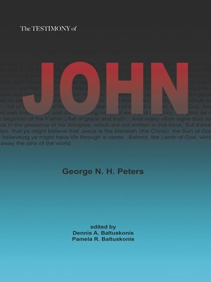cover image of THE TESTIMONY OF JOHN